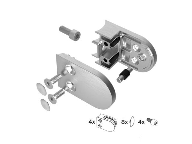 Glass clamp - set